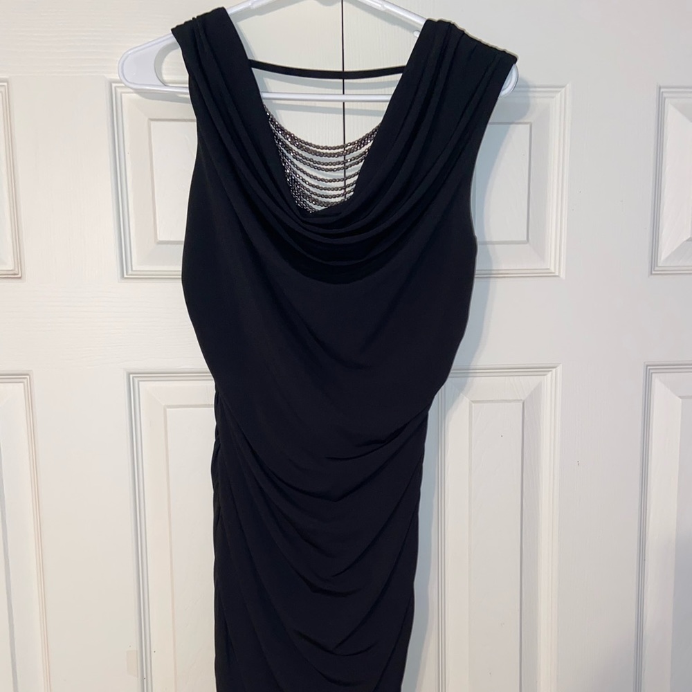 Tight black dress with beautiful back